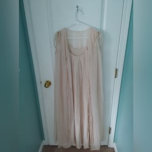 Vintage Chiffon nightgown & cover set